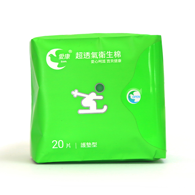 愛康 超透氣衛生棉 15.5cm護墊型 20片