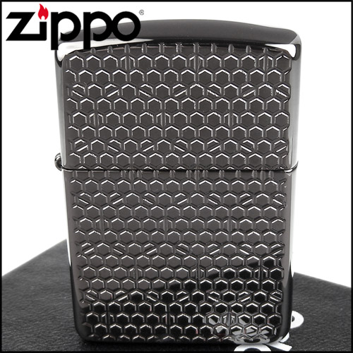 ZIPPO 美系~Hexagon Design-六邊形圖案深刻(ARMOR裝甲)