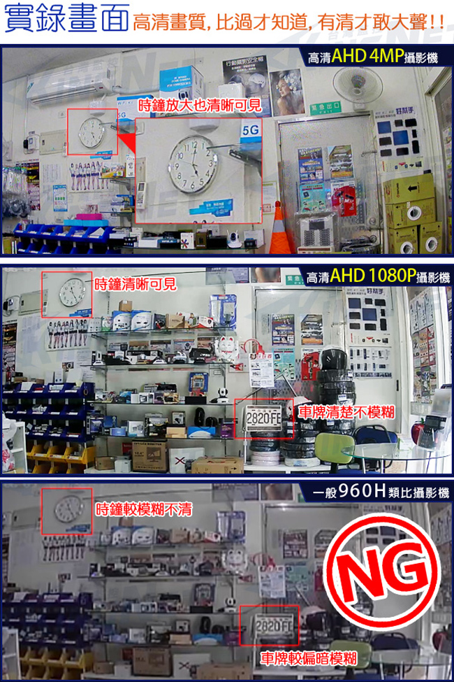 監視器攝影機 KINGNET AHD 1440P 4路4支監控套餐 免固定IP 台灣製