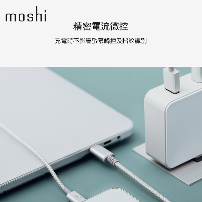 Moshi ProGeo 旅充系列 USB-C 及USB 雙端口充電器 (42W)