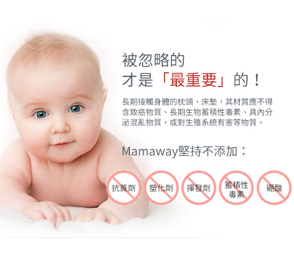 mamaway媽媽餵 智慧調溫抗敏防蟎寶寶枕(枕心x1+枕套x1)
