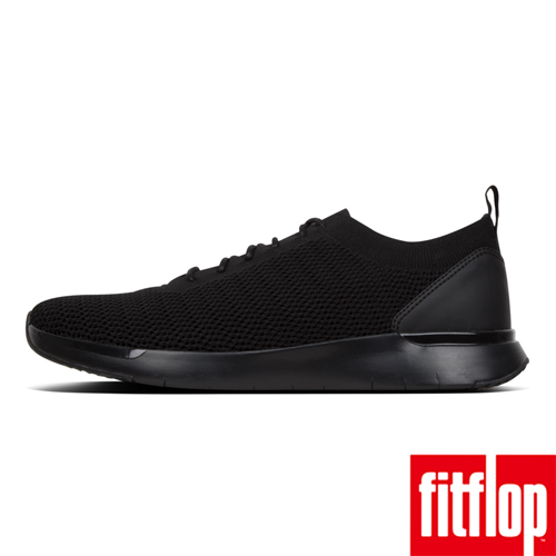 FitFlop FLEXKNIT LACE-UP SNEAKERS-靚黑