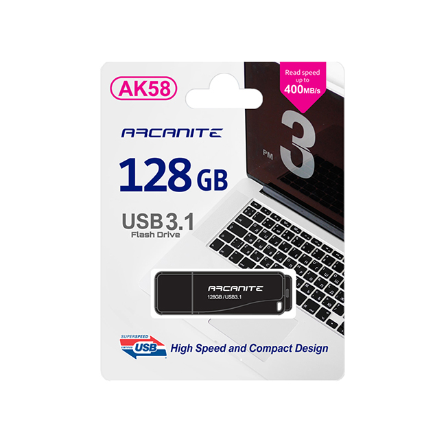 ARCANITE AK58USB 3.1 Gen1 高速隨身碟 128GB