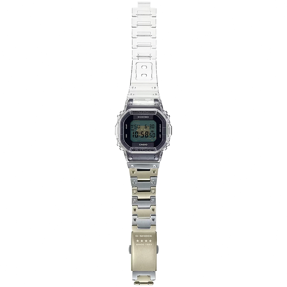 CASIO 卡西歐 G-SHOCK 40周年透明限量版透視機芯手錶 DWE-5640RX-7 | G-SHOCK | Yahoo奇摩購物中心