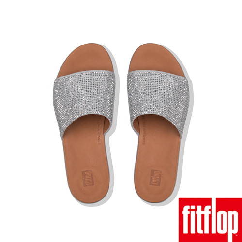 FitFlop SOLA厚底拖鞋銀色