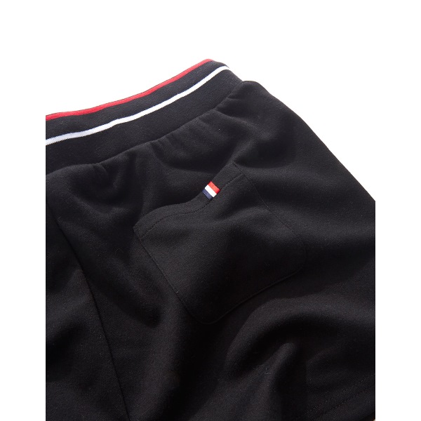 CACO-羅紋配色棉短褲-情侶款(兩色)-女【TAR052】