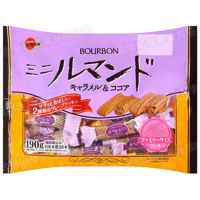 Bourbon北日本 綜合迷你蘿蔓捲餅乾 182.4g(含包裝紙190g)
