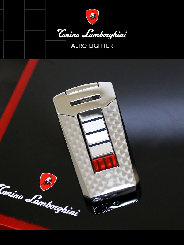 藍寶堅尼Tonino Lamborghini AERO LIGHTER 打火機(銀-魚鱗)