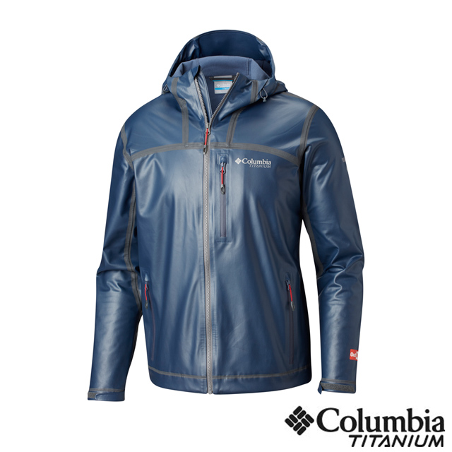 Columbia 哥倫比亞 男-鈦Outdry防水彈性外套-墨藍 UWE11960