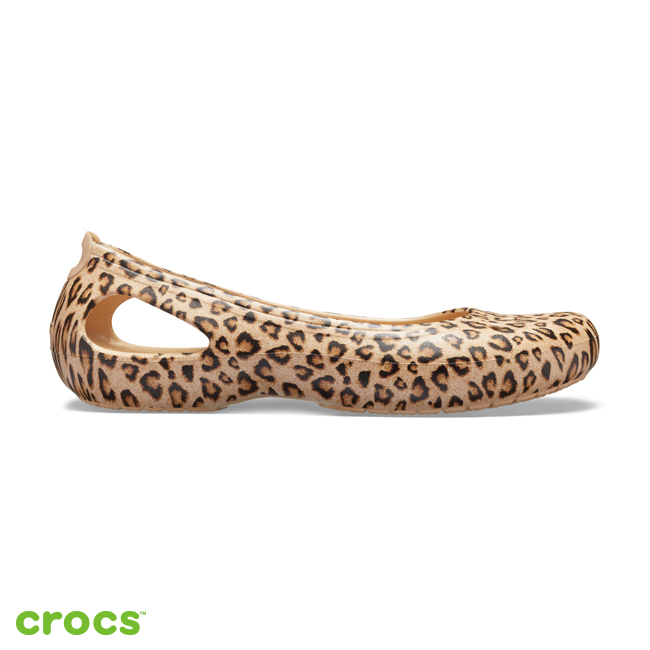 Crocs 卡駱馳 (女鞋) 卡笛印花平底鞋 205862-98R