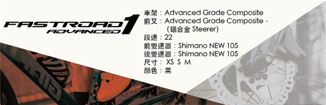 GIANT FASTROAD ADVANCED 1 最快平把跑車(碳纖版)