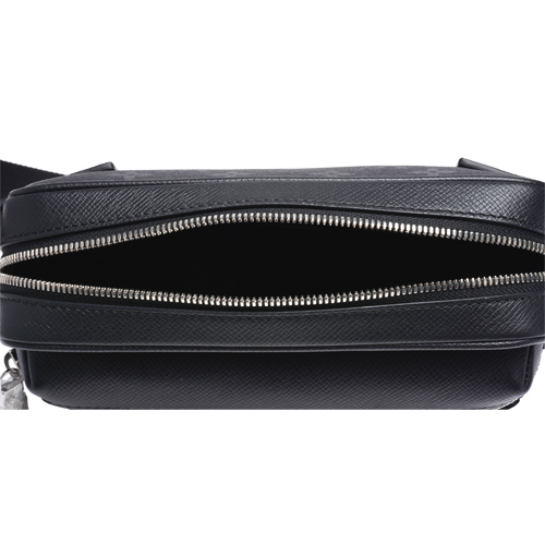 LV M30245 OUTDOOR系列Eclipse帆布牛皮飾邊拉鍊斜背/腰包