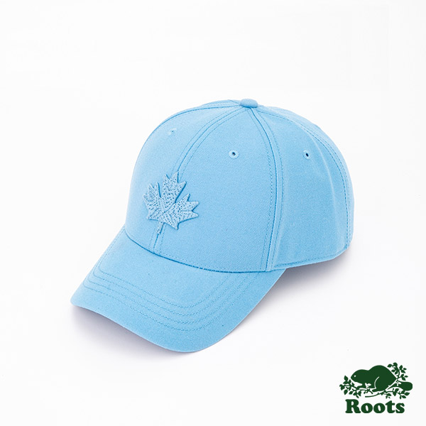 Roots配件- 摩登楓葉棒球帽-藍