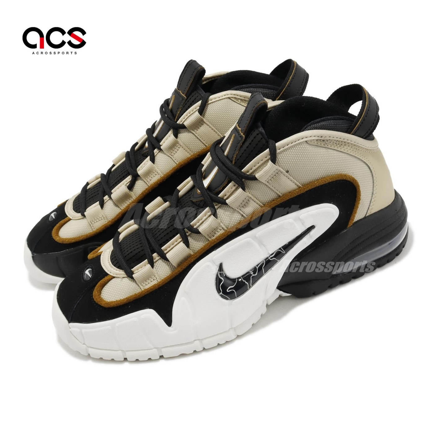 Nike 休閒鞋Air Max Penny 1 Rattan 黑白卡其男鞋哈德威籃球鞋DV7442