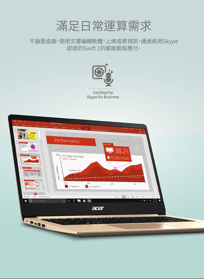 (無卡分期-12期)Acer SF114-32-C5VB 14吋筆電(N4100/4G/