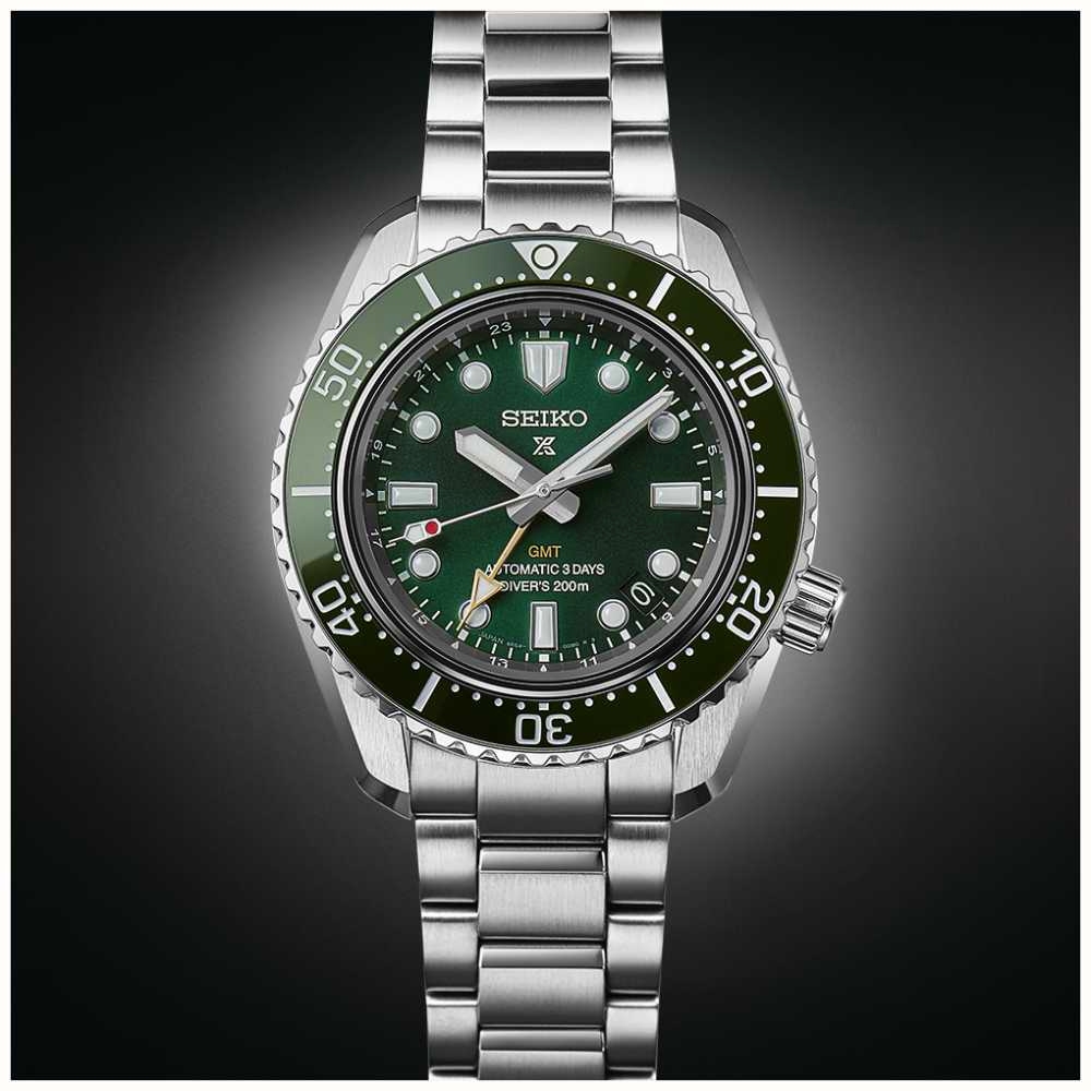 SEIKO 精工 Prospex 大谷翔平廣告款 三日鍊 GMT 潛水陶瓷機械錶 迎春好禮-銀x綠/42mm(SPB381J1/6R54-00D0G)  | Prospex | Yahoo奇摩購物中心