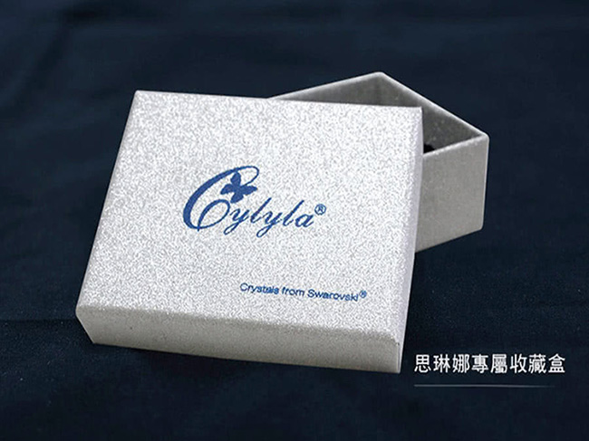 Cylyla思琳娜 施華洛世奇願得一心粉紅項鍊N-10150G