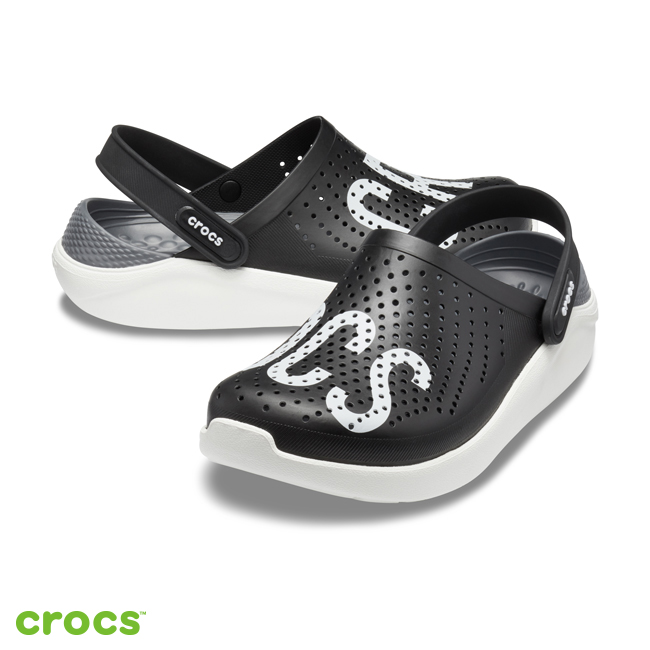 Crocs 卡駱馳 (中性鞋) 瘋狂LOGO克駱格 205893-066