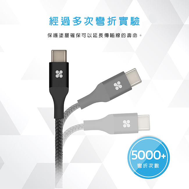 Promate USB Type C to Lightning 充電傳輸線(2M)
