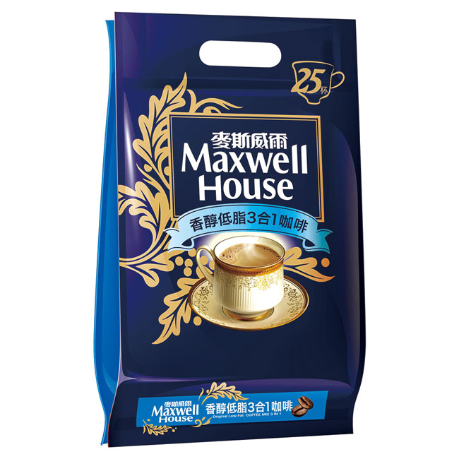 Maxwell麥斯威爾 香醇低脂3合1咖啡(25入/袋)