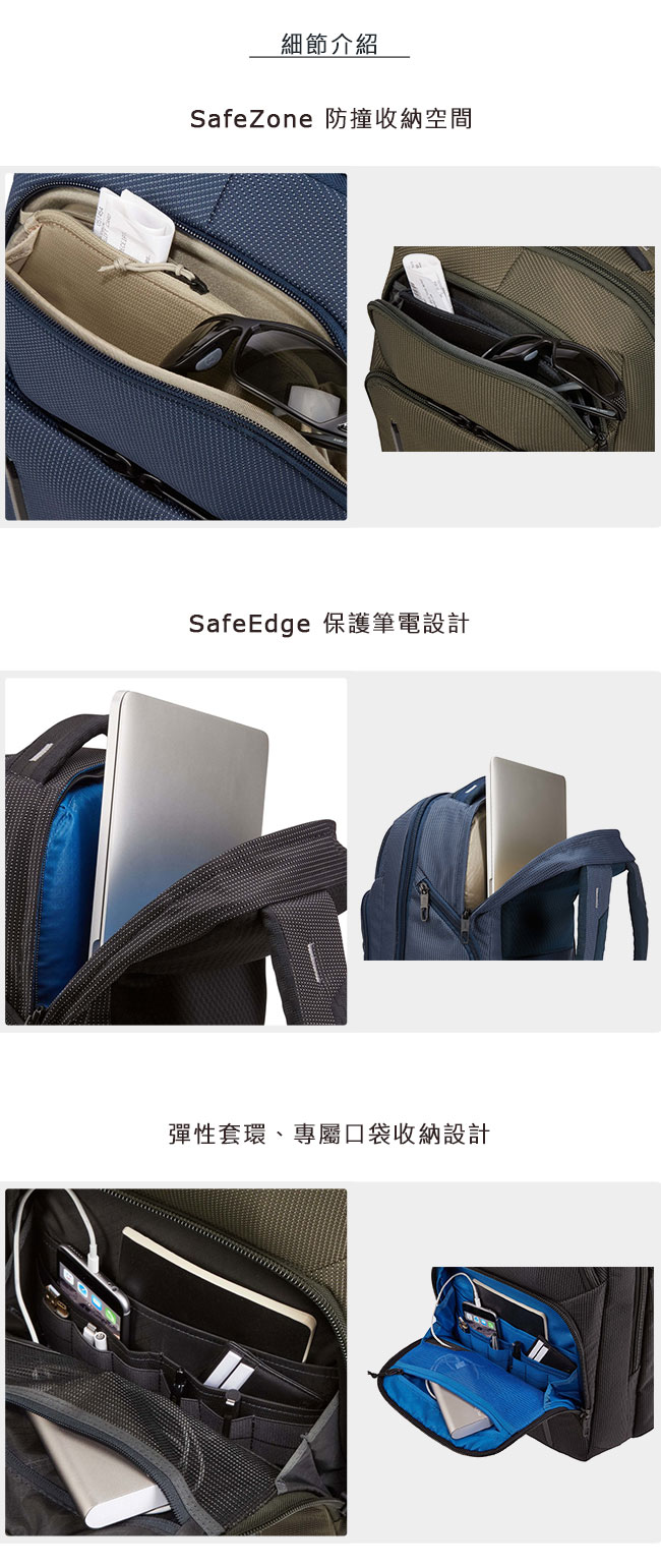 Thule Crossover 2 Backpack 30L 跨界後背包 - 深藍