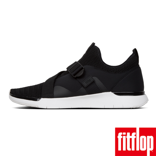 FitFlop FLEXKNIT V-STRAP SNEAKERS-黑色