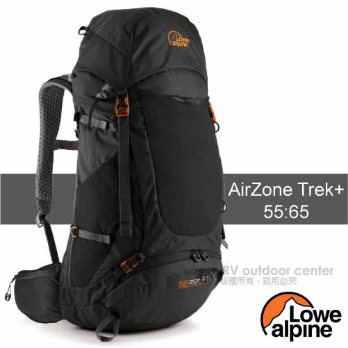 英國 LOWE ALPINE AirZone Trek +55:65 輕量透氣登山背包_黑