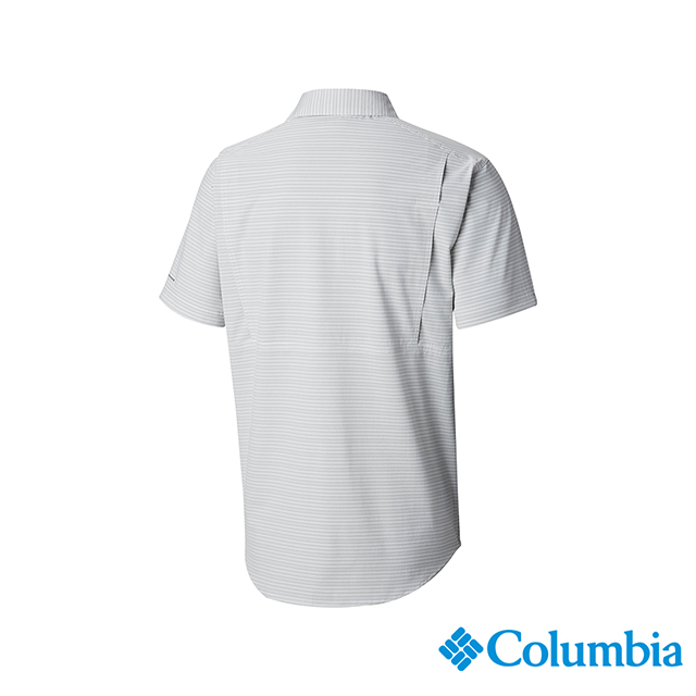 Columbia 哥倫比亞男款-UPF30快排短袖襯衫-灰色 UAO06690GY