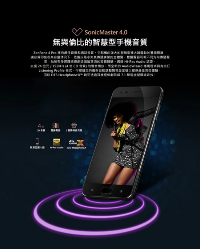 【福利品】ASUS ZenFone 4 Pro ZS551KL 5.5吋智慧手機