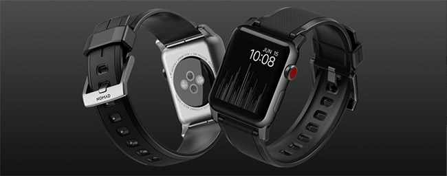 美國NOMAD (Apple Watch 42/44mm專用錶帶) 堅固矽膠錶帶