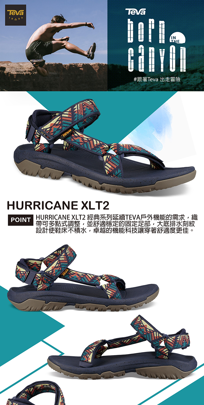 TEVA 男 Hurricane XLT2 機能運動涼鞋-GC100美國大峽谷款