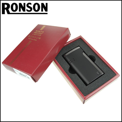 RONSON RONJET系列瓦斯噴射打火機-銷光黑