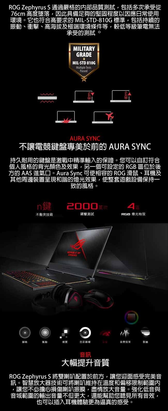 ASUS GX531GXR 15吋電競筆電 (i7/16G/1TBSSD/RTX2080)