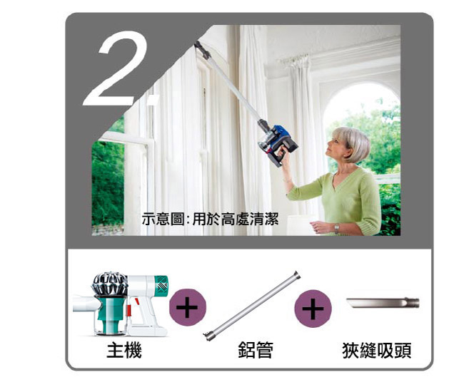 [熱銷推薦] Dyson V6 mattress 無線除塵蹣機升級組(加贈床墊吸頭)