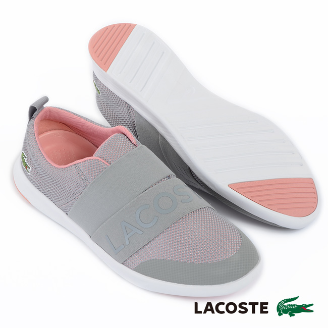 LACOSTE 女用休閒鞋-灰