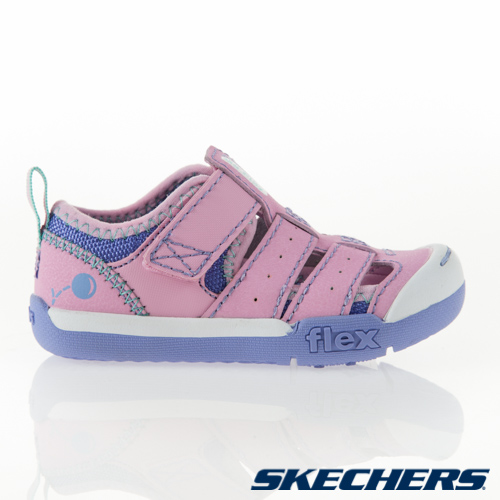 SKECHERS 女嬰童涼拖 FLEX PLAY - 82166NPKLV