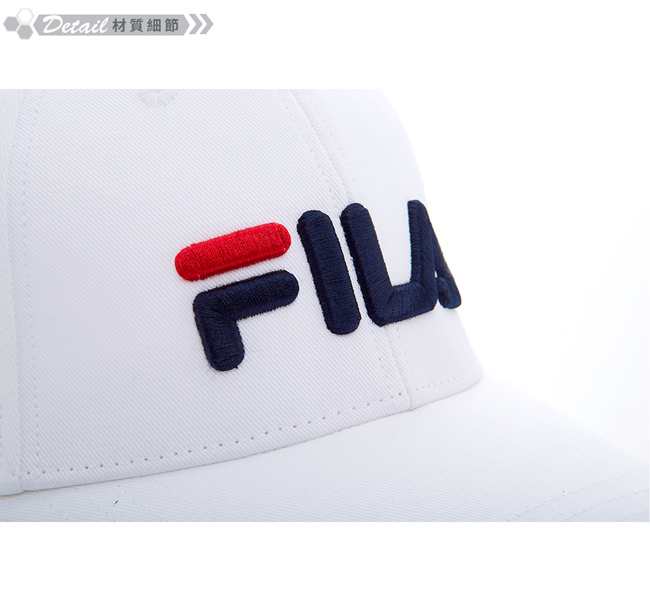FILA 經典款六片帽-白 HTT-1002-WT