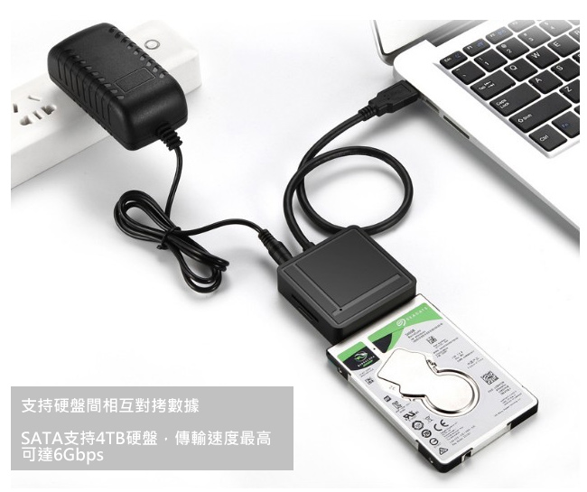 MAX+Type-c to SATA/SD-TF/2 Port USB3.0 三合一集線器