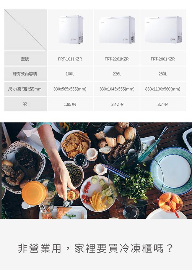 美國Frigidaire富及第 100L 商用等級冷藏冷凍櫃 FRT-1011KZR