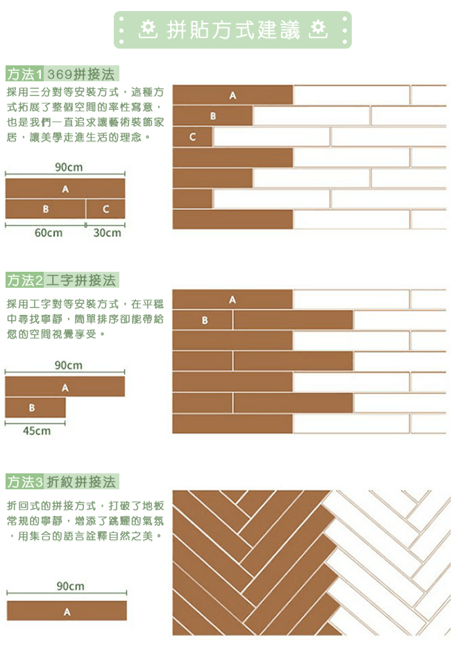 樂嫚妮 塑膠PVC仿木紋DIY地板貼 6.9坪 欒葉蘇木