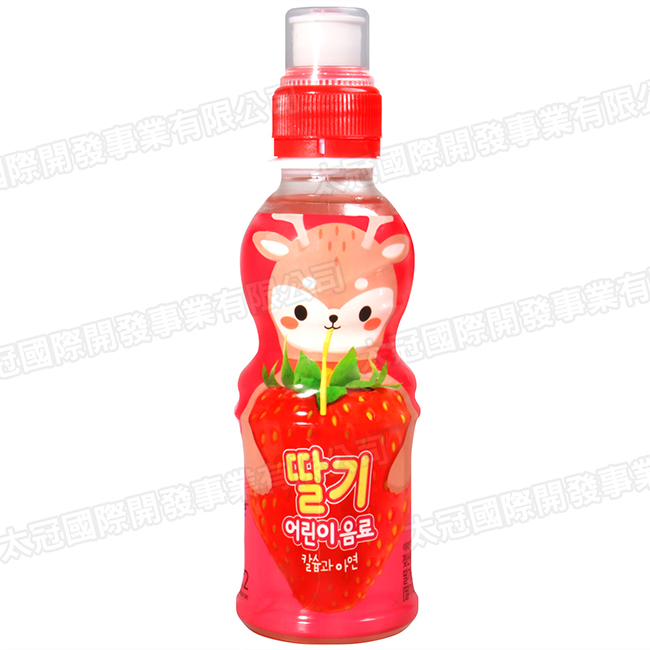 NO BRAND 可愛動物飲料-草莓風味(200ml)