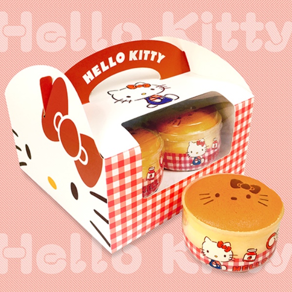 AMANDIER雅蒙蒂法式甜點 HELLO KITTY牛奶布丁燒(4入)