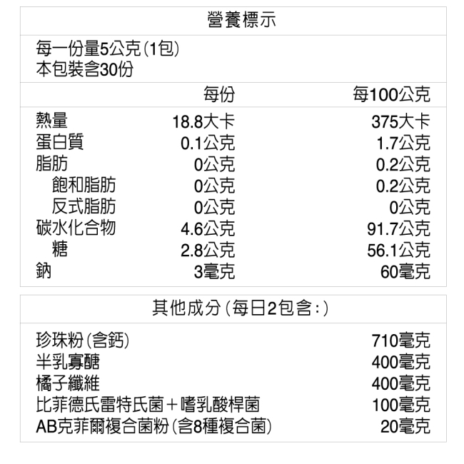 HAC 常寶益生菌粉(30包/盒)