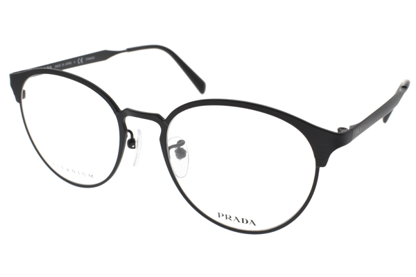 PRADA光學眼鏡 簡約時尚/霧黑#VPR57UVD 1BO1O1
