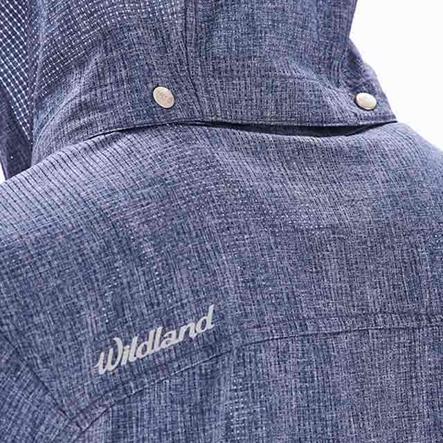 荒野【wildland】女可溶紗環保吸排透氣外套深灰色