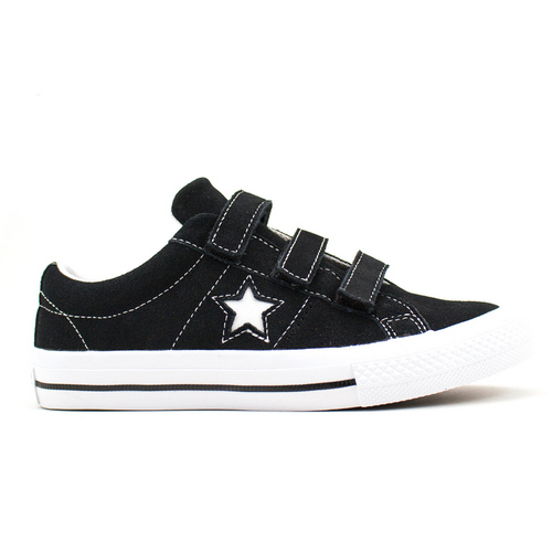 Converse 中大童休閒鞋-658491C 黑