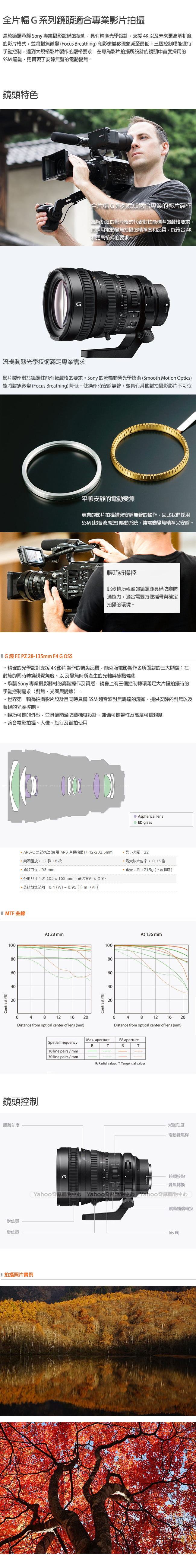 SONY FE PZ 28-135mm F4 G OSS SELP28135G 公司貨