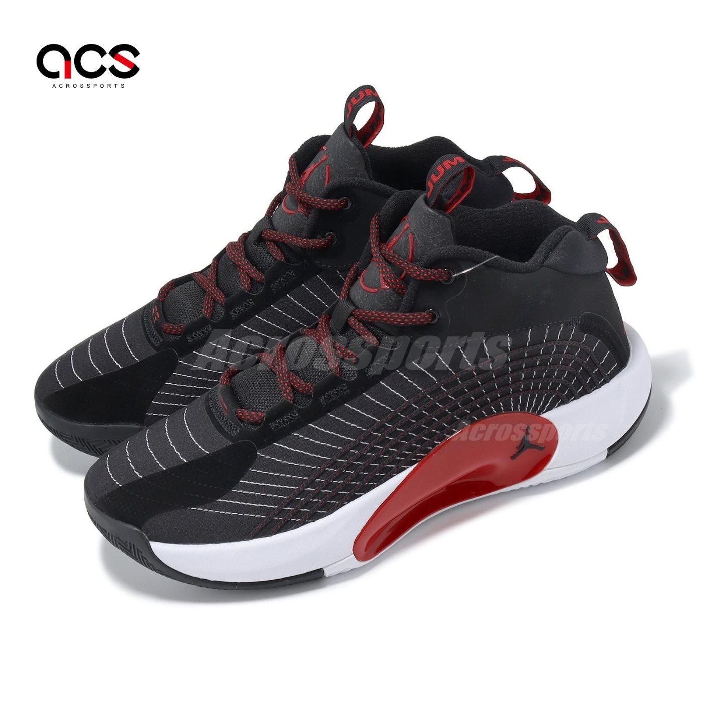 Nike 籃球鞋Jordan Jumpman 2021 PF 男鞋黑紅氣墊緩震運動鞋CQ4229-006