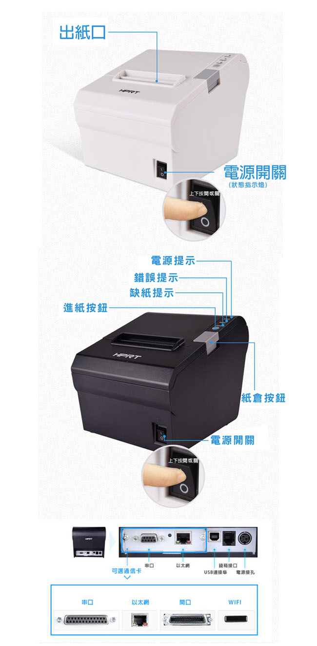 HPRT TP805 熱感式出單機/收據機/微型印表機