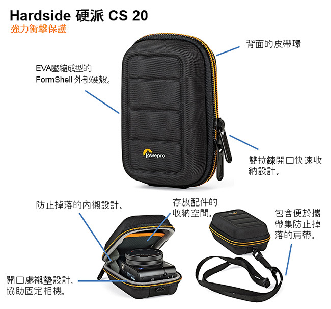 LOWEPRO 硬派 Hardside CS20 收納盒 L227(台閔公司貨)